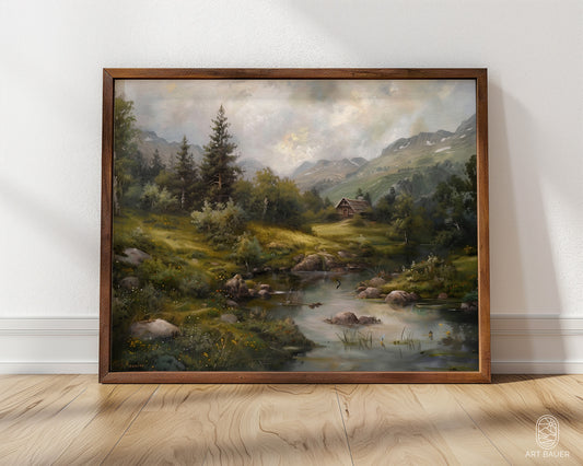 Nordic Countryside in Spring | Framed Print | Ingall Nocturne, 2024