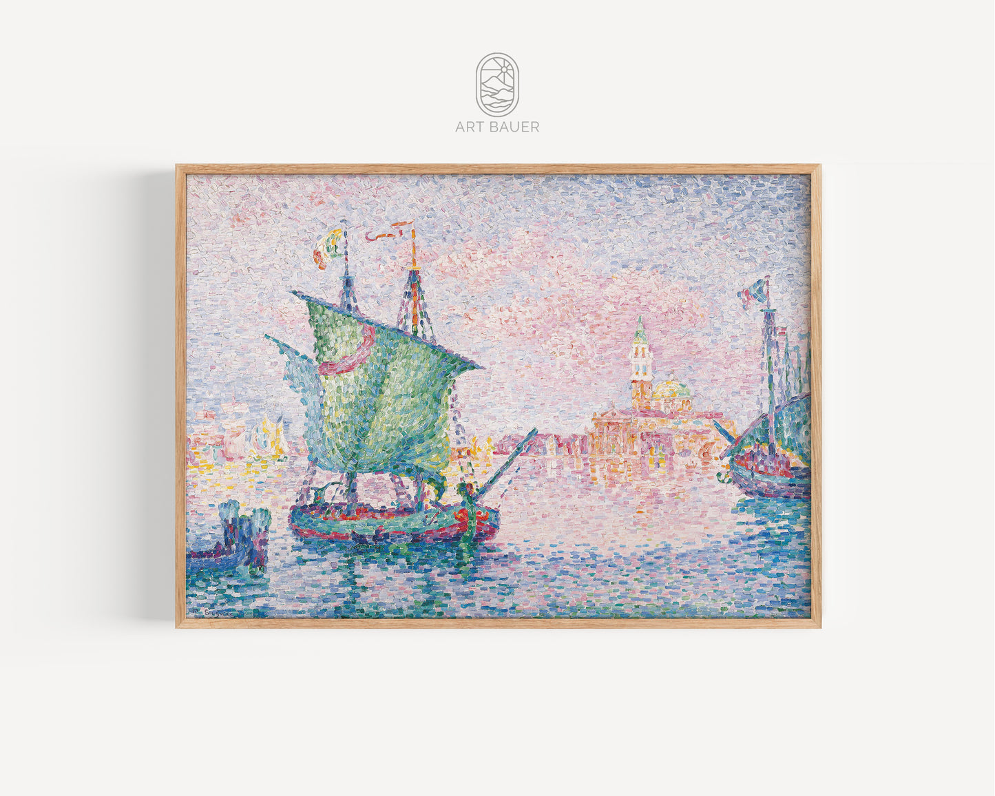 Venice, The Pink Cloud | Framed Print | Paul Signac, 1909