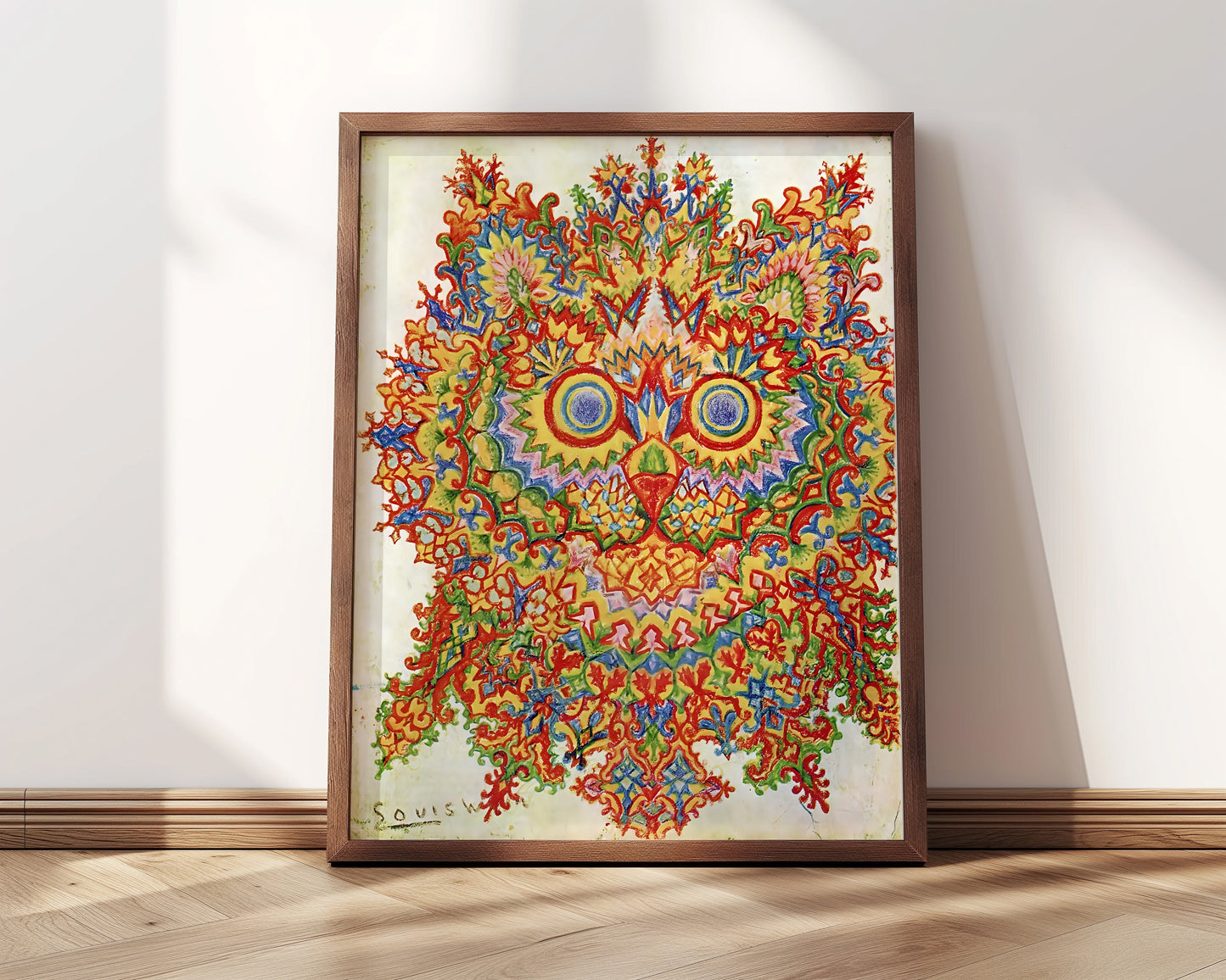 Psychedelic Cat | Framed Print | Louis Wain, 1930s