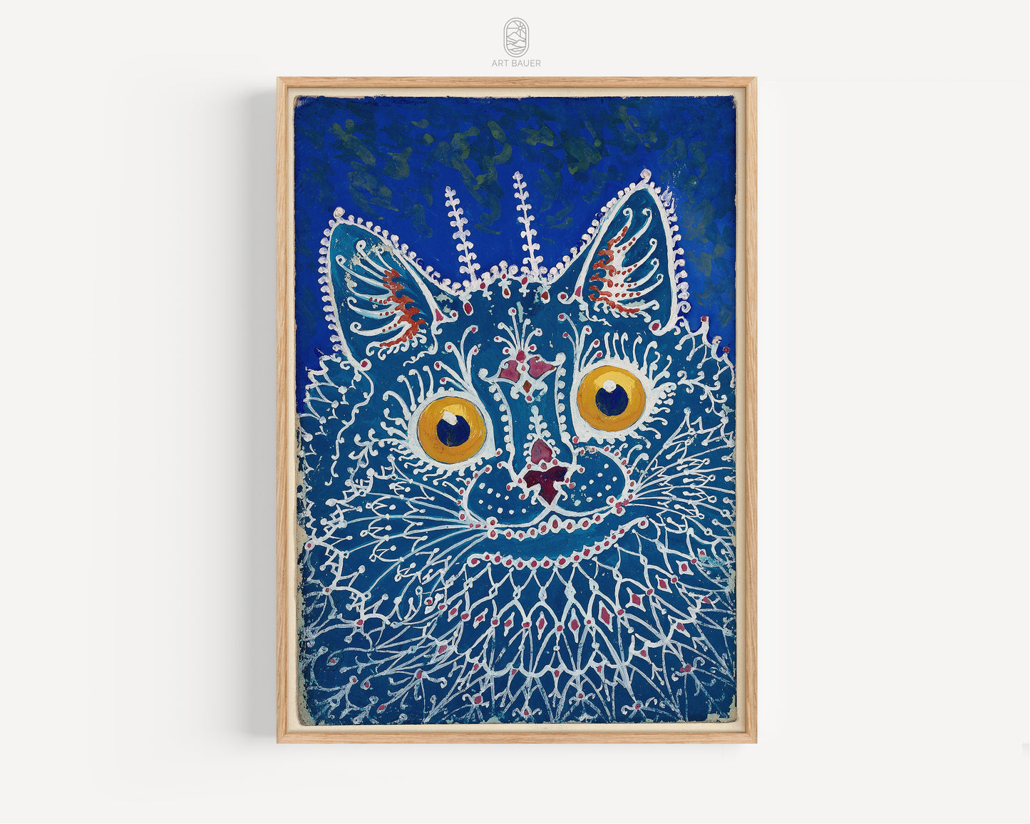 Cat in Gothic Style | Framed Print | Louis Wain, 1930s