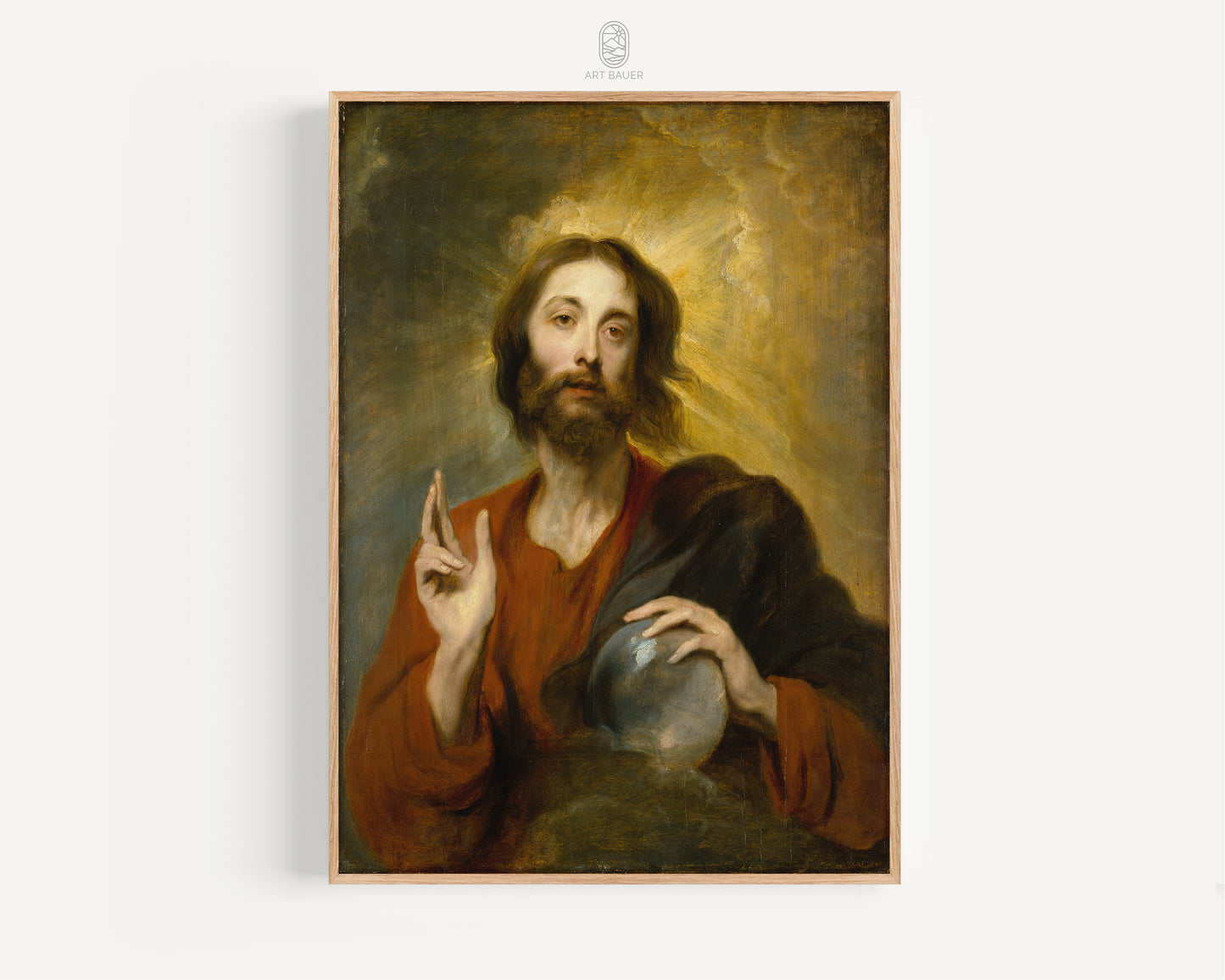 Christus als Salvator Mundi | Framed Print | Anthony van Dyck, 1620