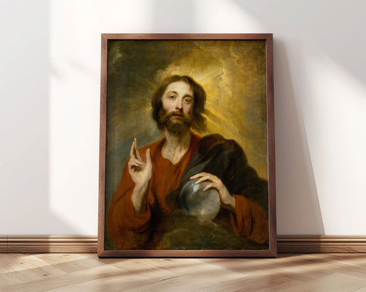 Christus als Salvator Mundi | Framed Print | Anthony van Dyck, 1620