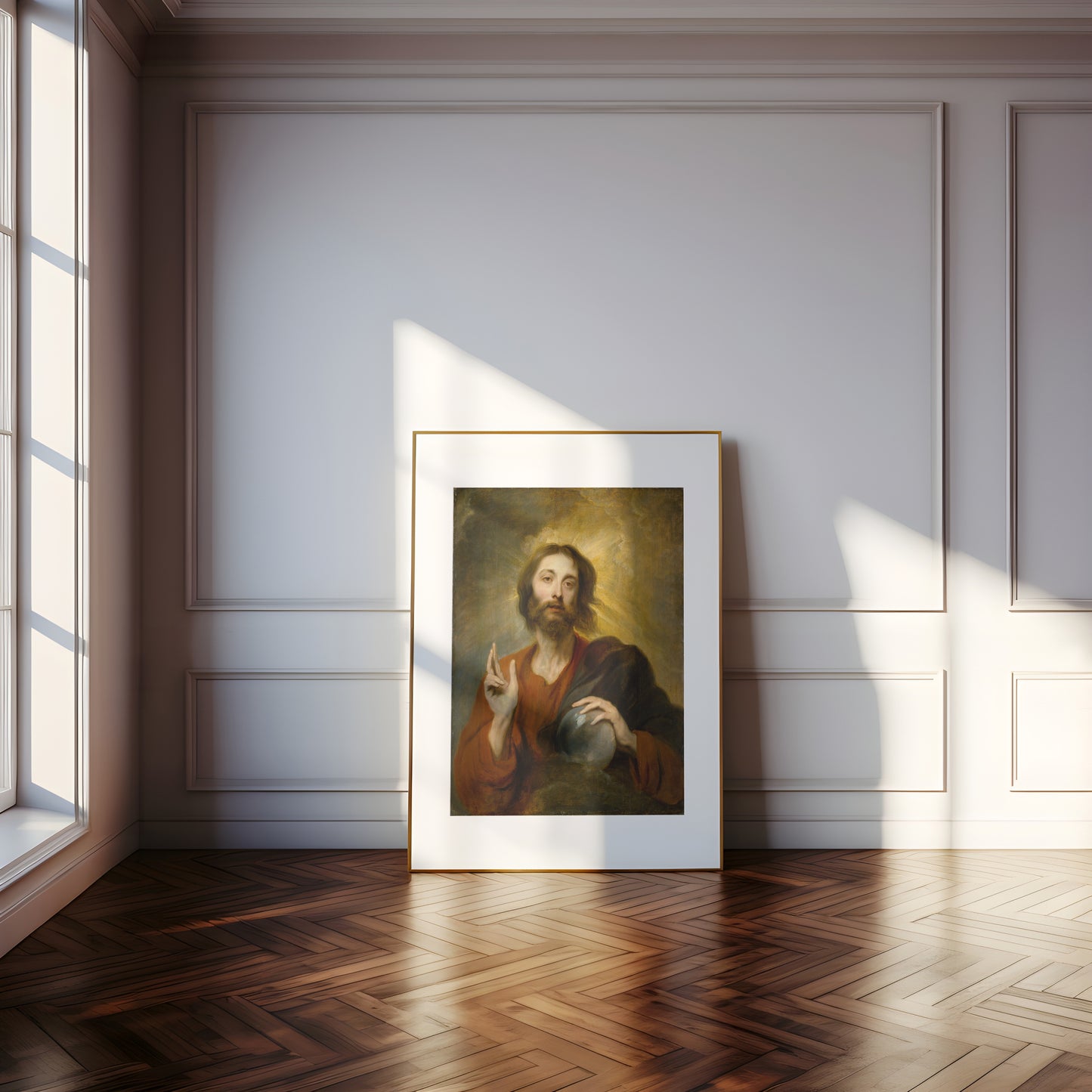 Christus als Salvator Mundi | Framed Print | Anthony van Dyck, 1620