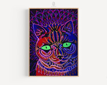 Psychedelic Night Cat | Louis Wain, 1930s