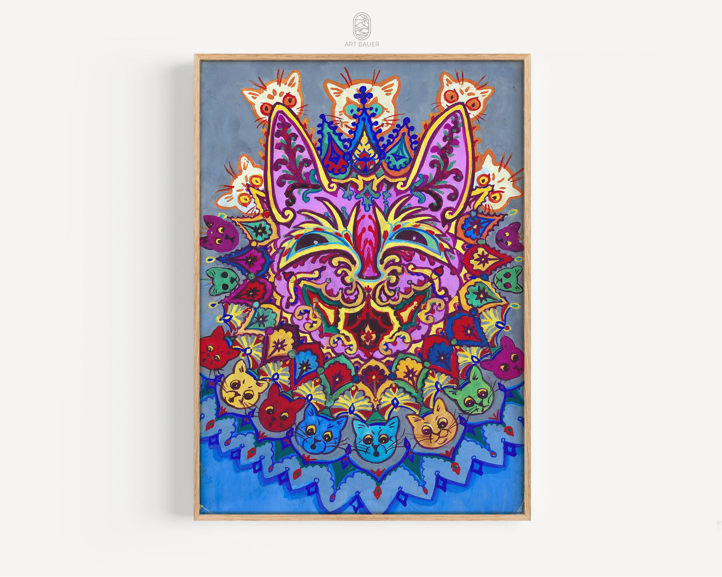 Psychedelic Cats | Framed Print | Louis Wain, 1930s