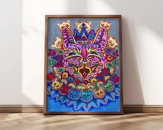 Psychedelic Cats | Framed Print | Louis Wain, 1930s