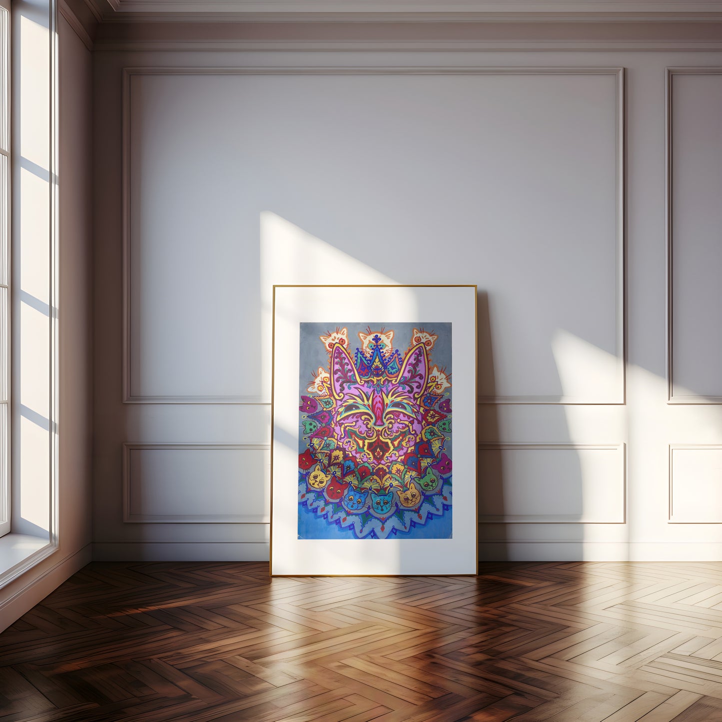 Psychedelic Cats | Framed Print | Louis Wain, 1930s