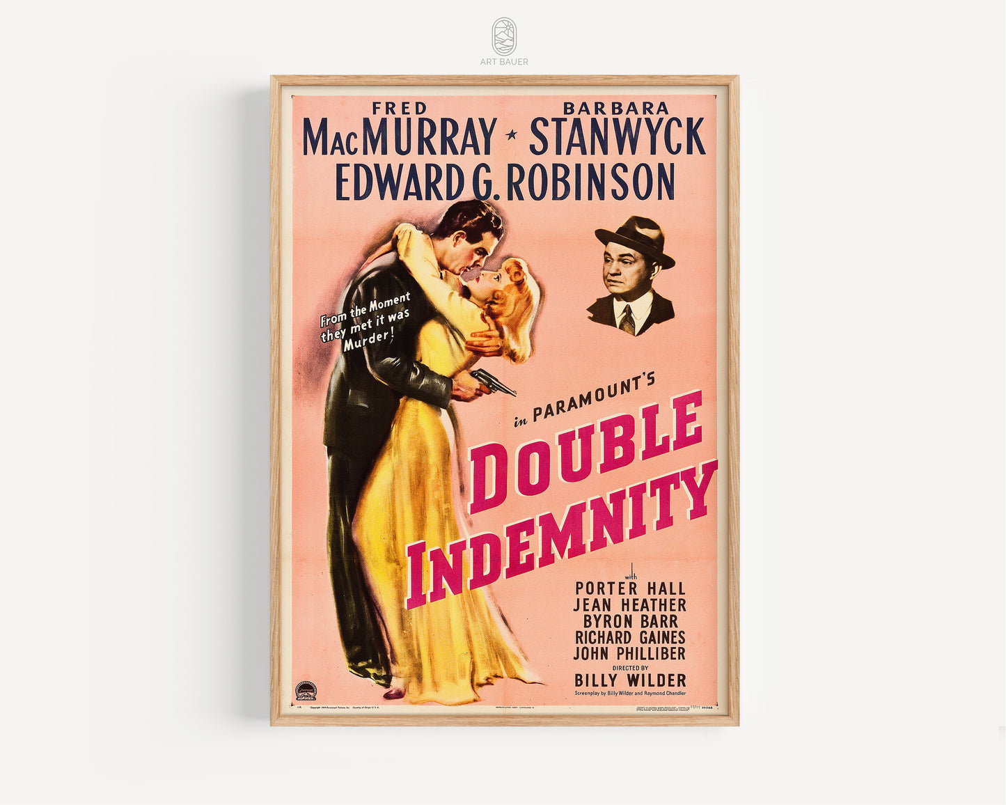 Double Indemnity Movie Poster, 1944