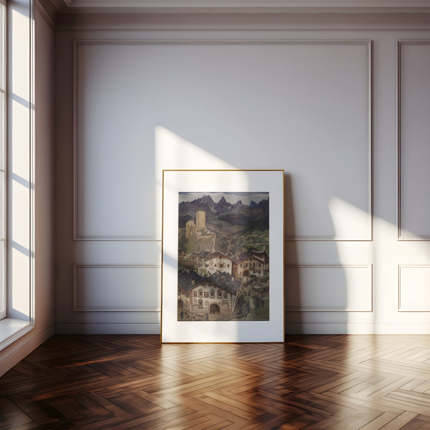 Market in Tyrol | Framed Print | Erwin Puchinger, 1939