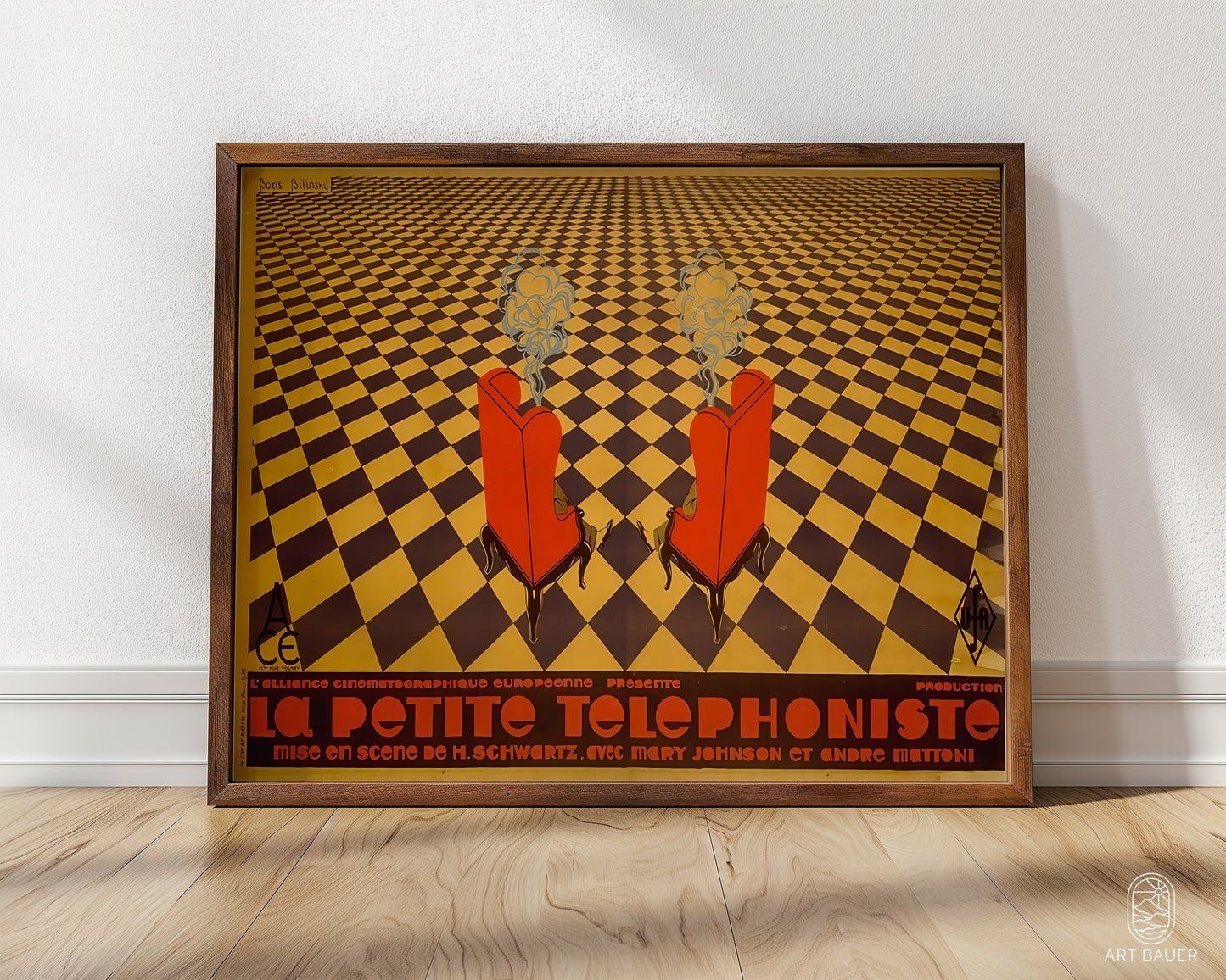 The Telephone Operator Film Poster | Framed Print | Directed by Hanns Schwarz, 1925