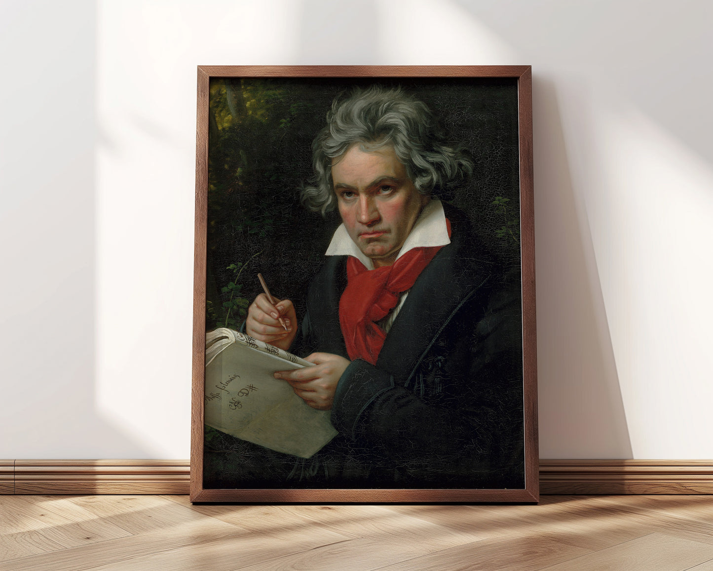 Beethoven with Manuscript of Missa Solemnis | Joseph Karl Stieler, 1820