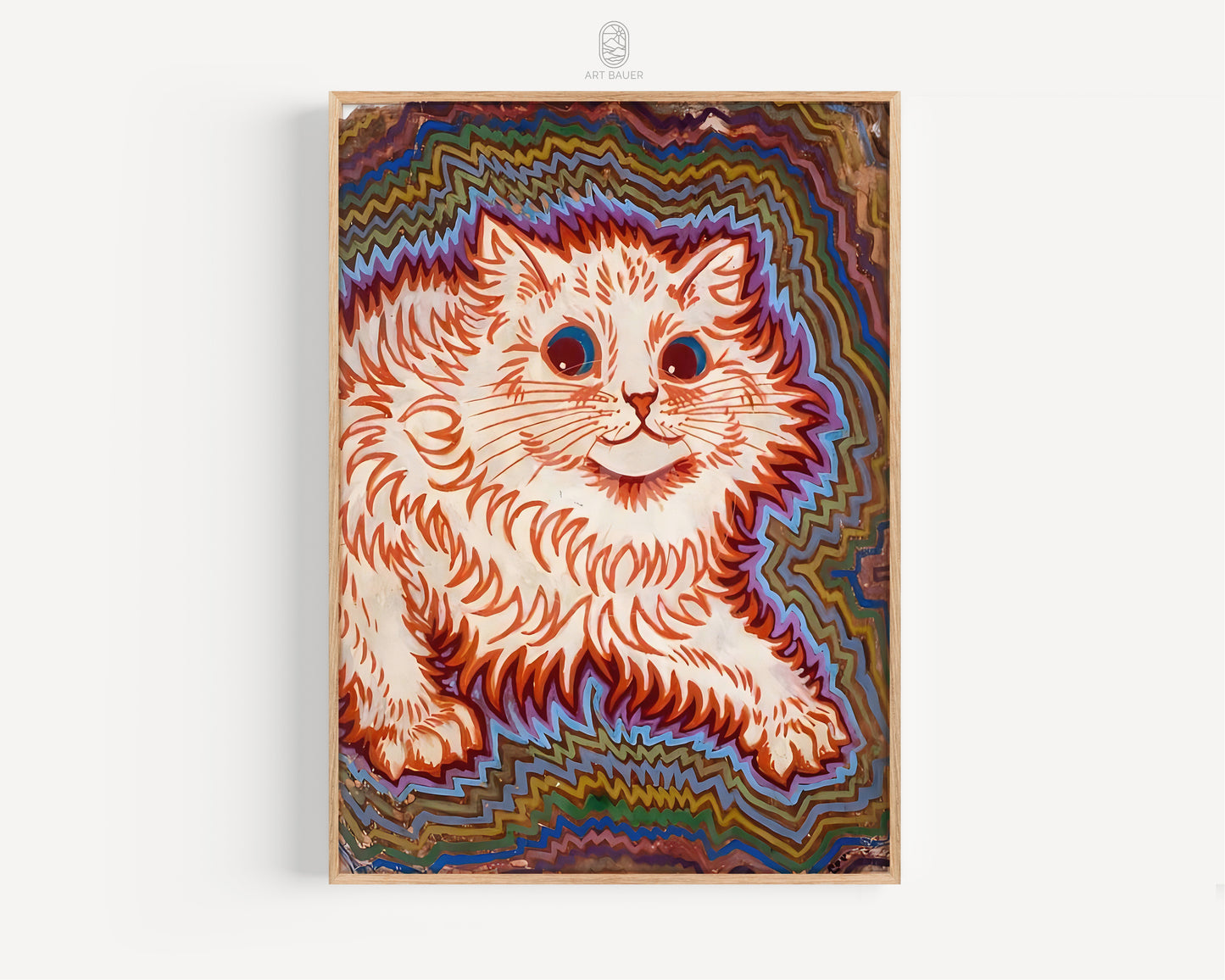 Kaleidoscope Cats | Framed Print | Louis Wain, 1930s