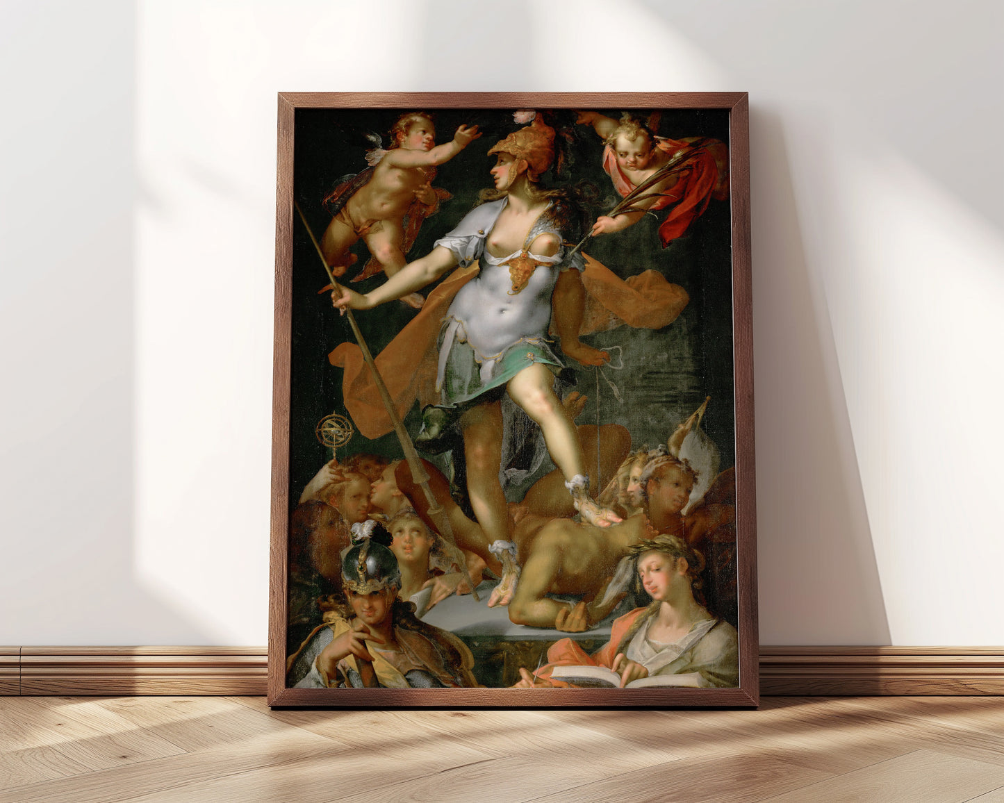 Minerva Victorious over Ignorance | Framed Print | Bartholomäus Spranger, 1591