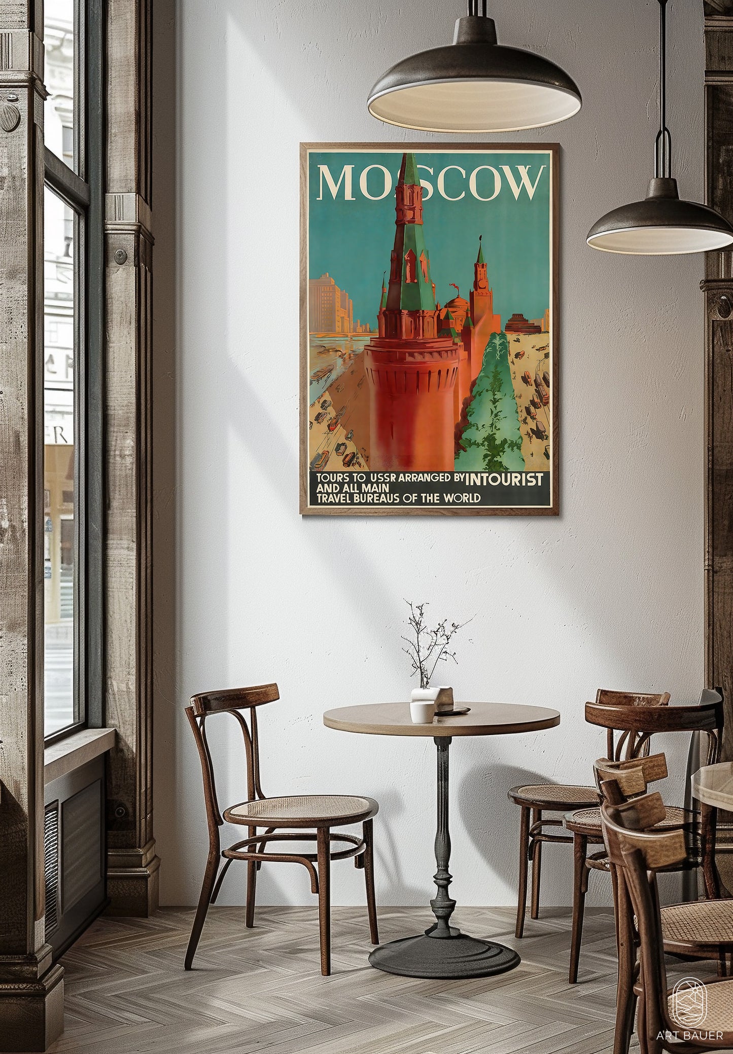 Moscow Travel Poster, 1930s | Framed Print