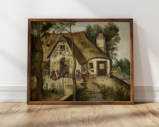 St. Michael's Tavern | Framed Print | Pieter Brueghel the Younger, 1625