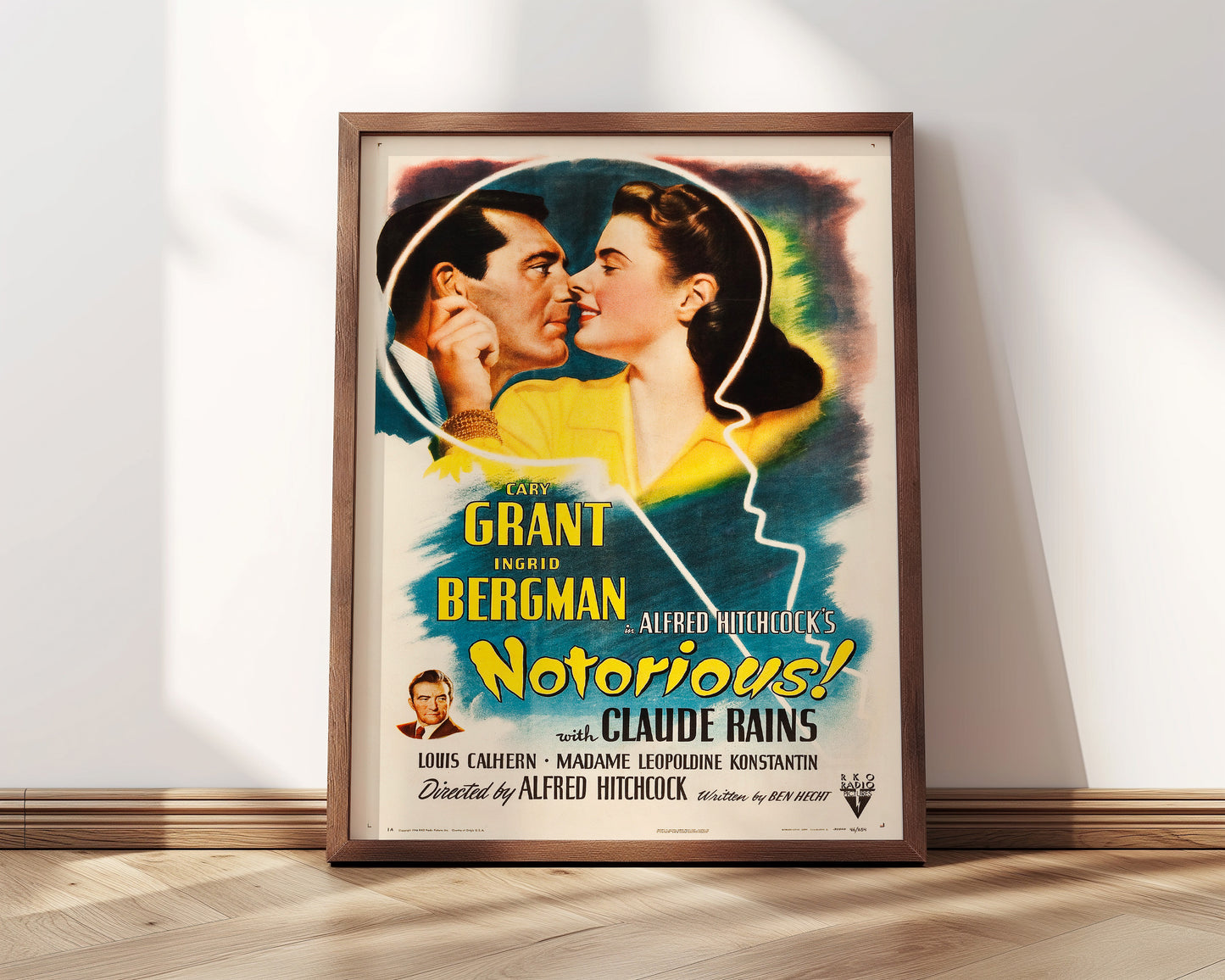 Notorious Film Poster | Framed Print | 1946