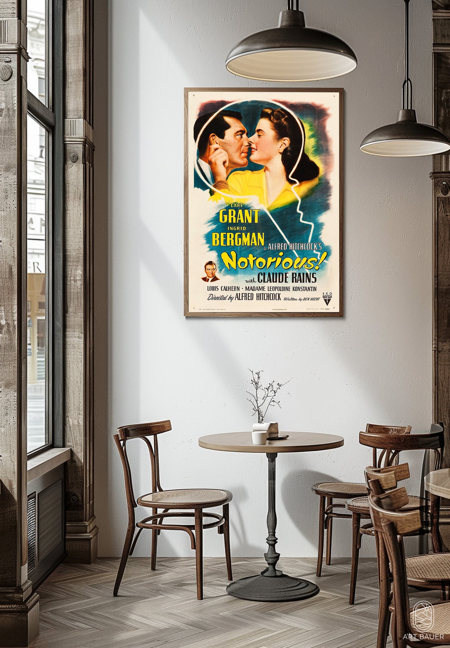 Notorious Film Poster | Framed Print | 1946