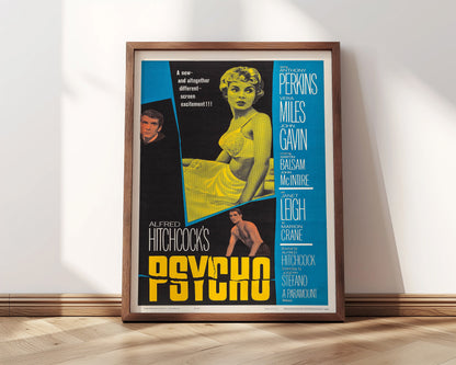 Psycho Film Poster | Directed by Alfred Hitchcock, 1960