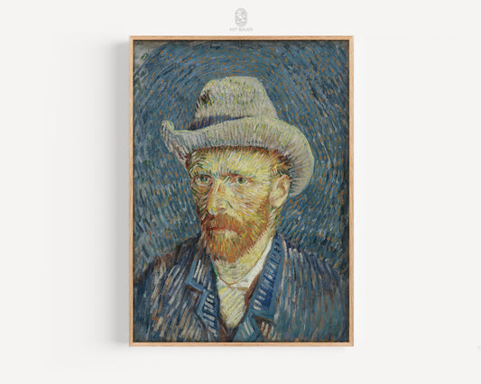 Self-Portrait with Grey Felt Hat | Vincent Van Gogh, 1887