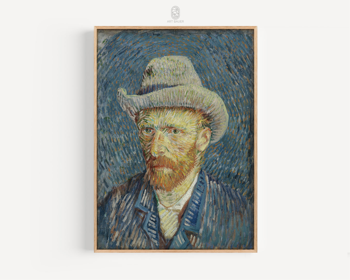 Self-Portrait with Grey Felt Hat | Framed Print | Vincent Van Gogh, 1887