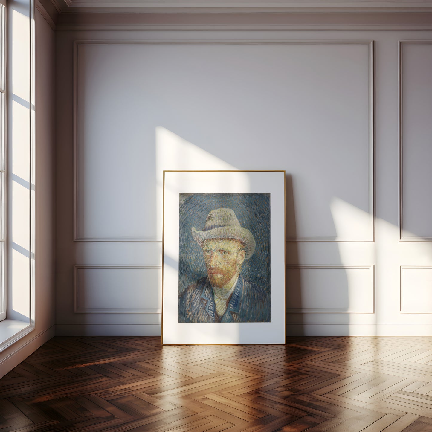 Self-Portrait with Grey Felt Hat | Framed Print | Vincent Van Gogh, 1887