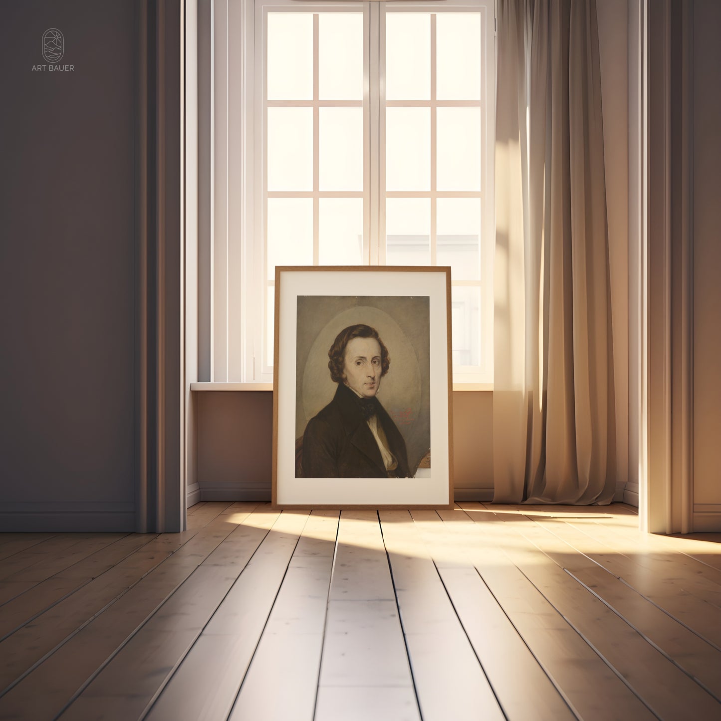 Frederic Chopin | Framed Print | Stanisław Stattler, 1858