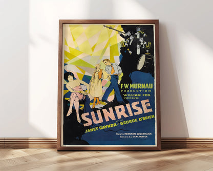 Sunrise, A Song of Two Humans Film Poster | Directed by F.W. Murnau, 1927