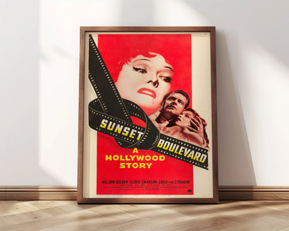 Sunset Boulevard Film Poster | Directed by Billy Wilder, 1950