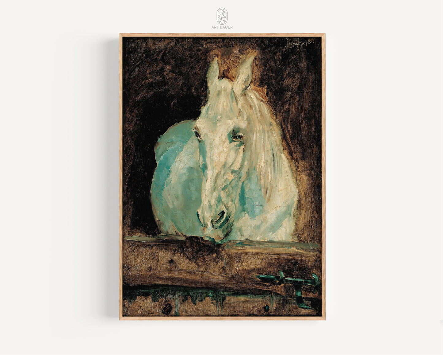 White Horse | Framed Print | Toulouse-Lautrec, 1881