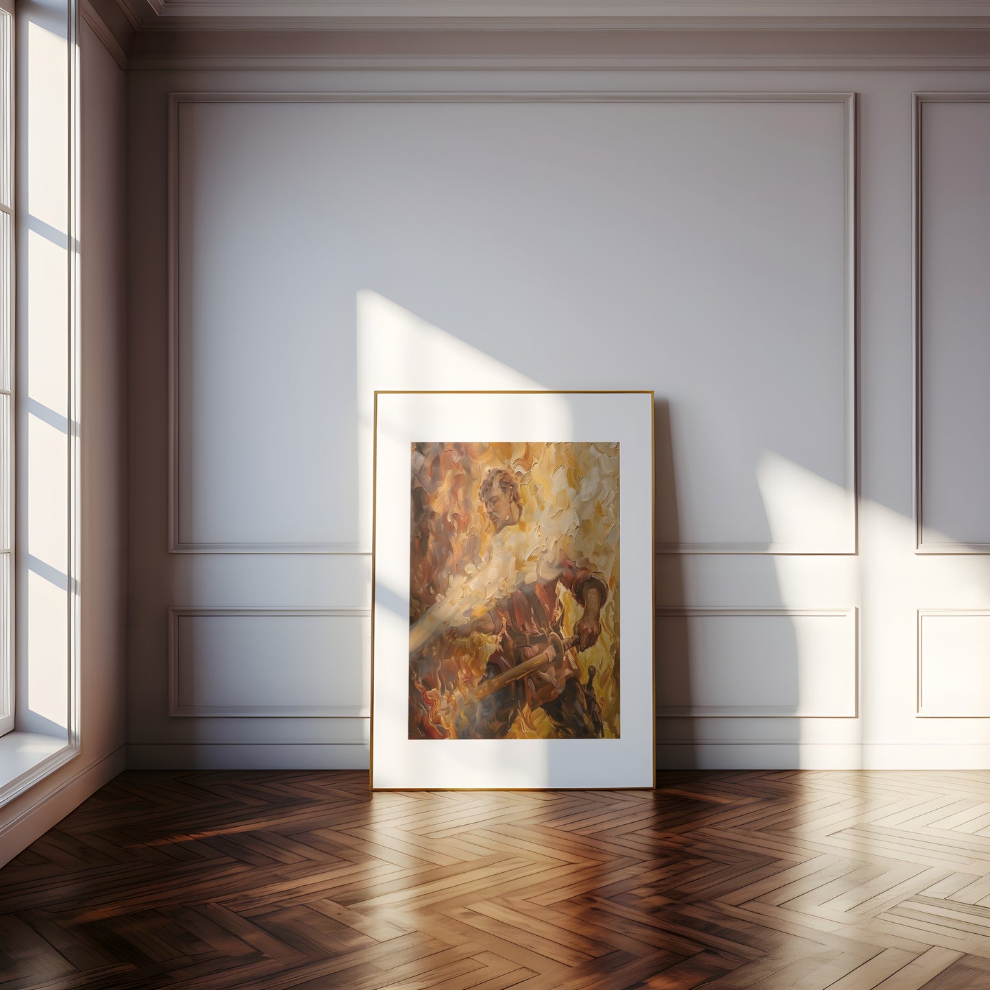 St. Florian Fighting Fire | Framed Print | Ingall Nocturne, 2024