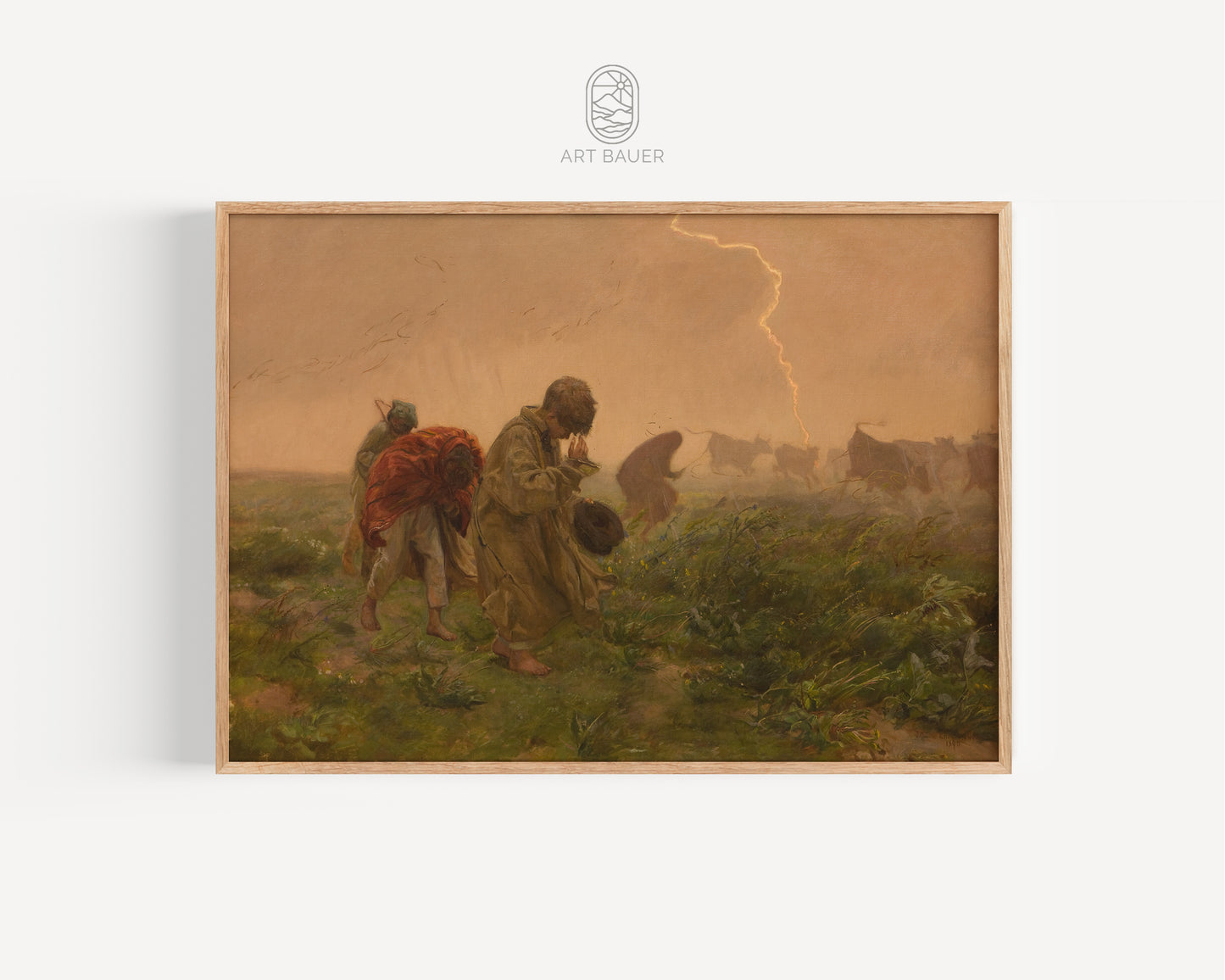 Thunderstorm | Framed Print | Józef Chełmoński, 1896