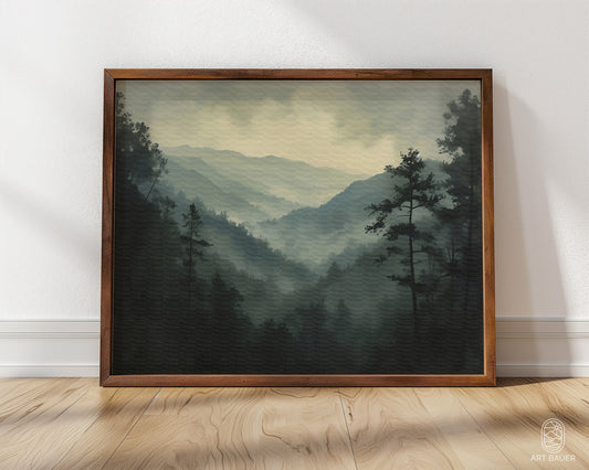 Smoky Mountains | Framed Print | Ingall Nocturne, 2024