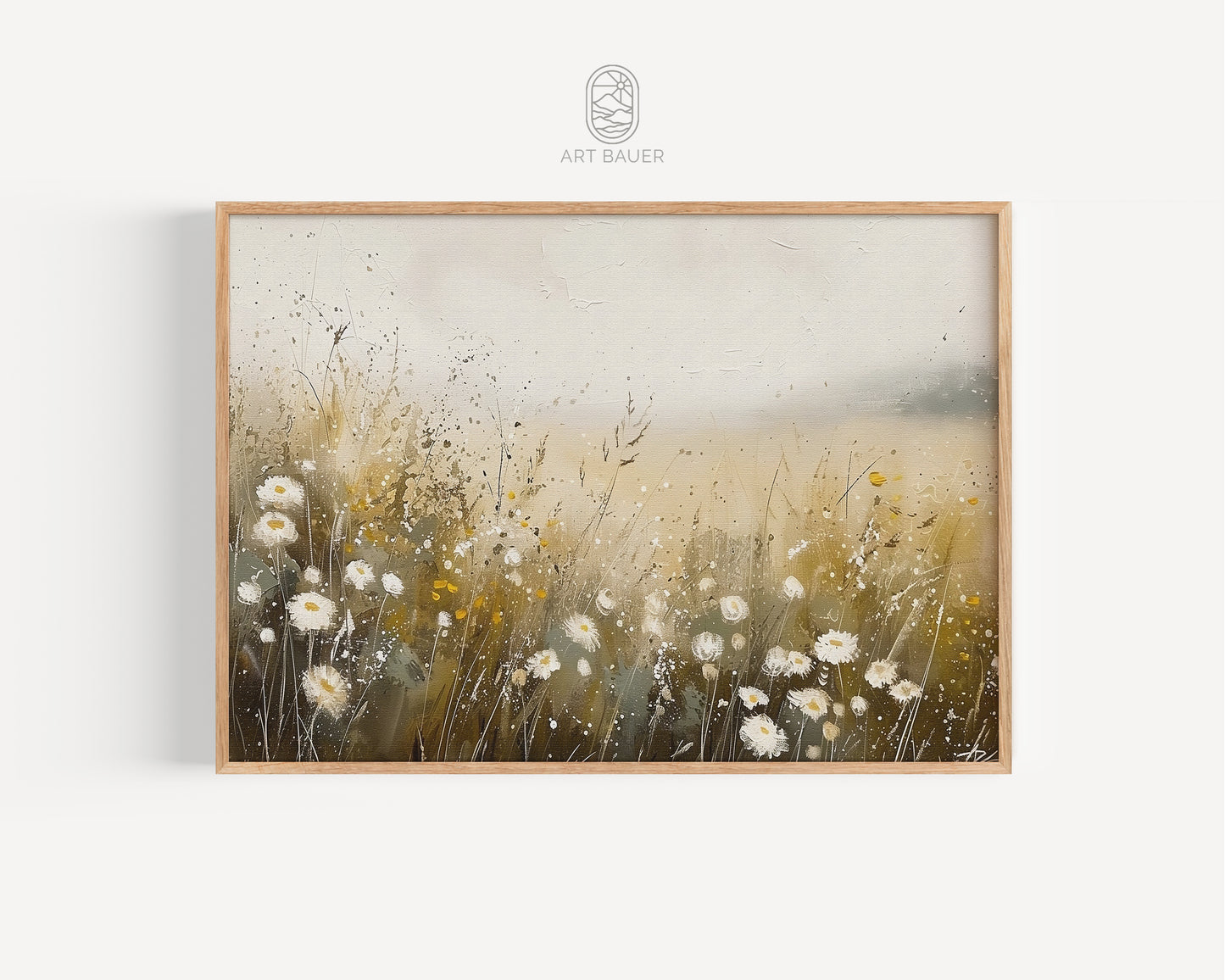 Wheat and Spring Flowers | Framed Print | Ingall Nocturne, 2024