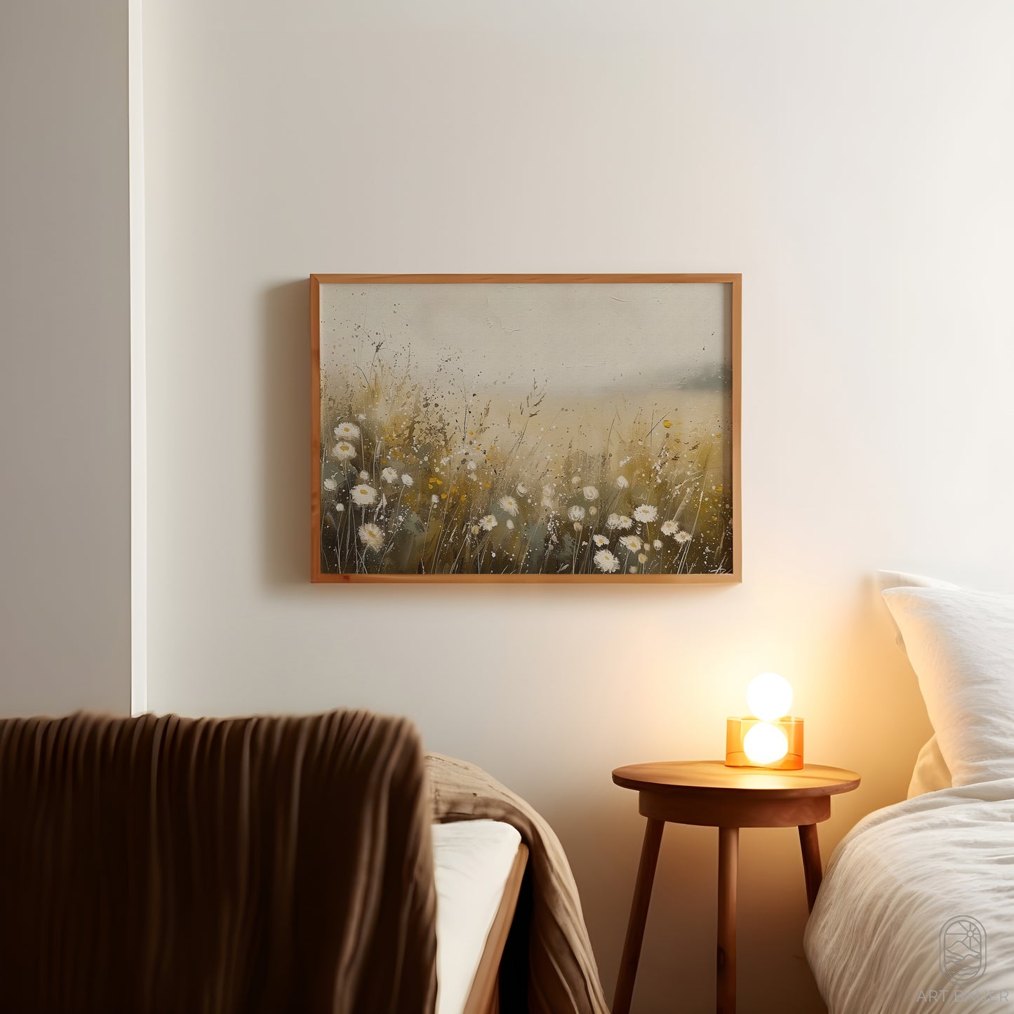 Wheat and Spring Flowers | Framed Print | Ingall Nocturne, 2024