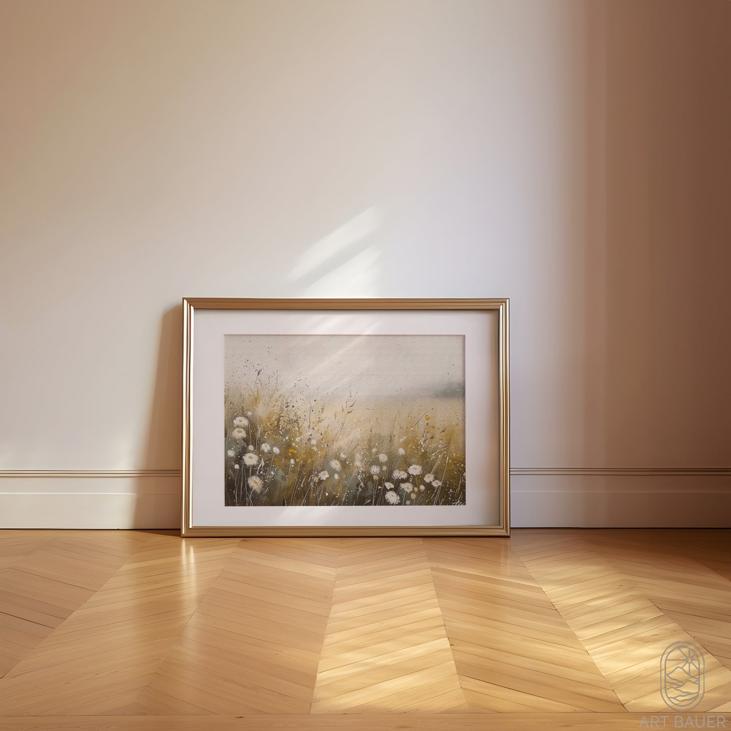 Wheat and Spring Flowers | Framed Print | Ingall Nocturne, 2024