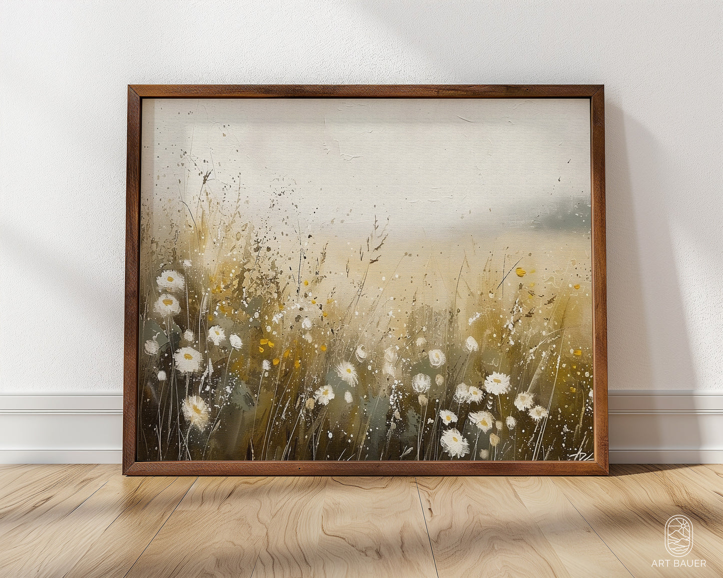 Wheat and Spring Flowers | Framed Print | Ingall Nocturne, 2024