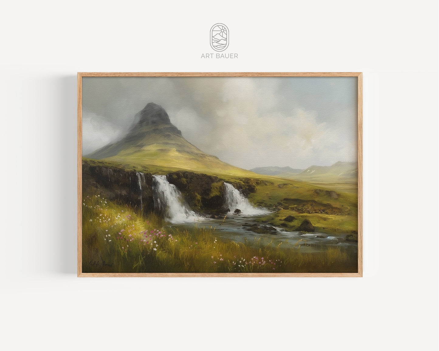 Icelandic Landscape | Framed Print | Ingall Nocturne, 2024