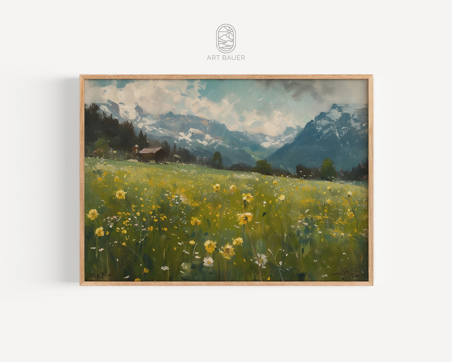 Alpine Meadows Mountain View | Framed Print | Ingall Nocturne, 2024