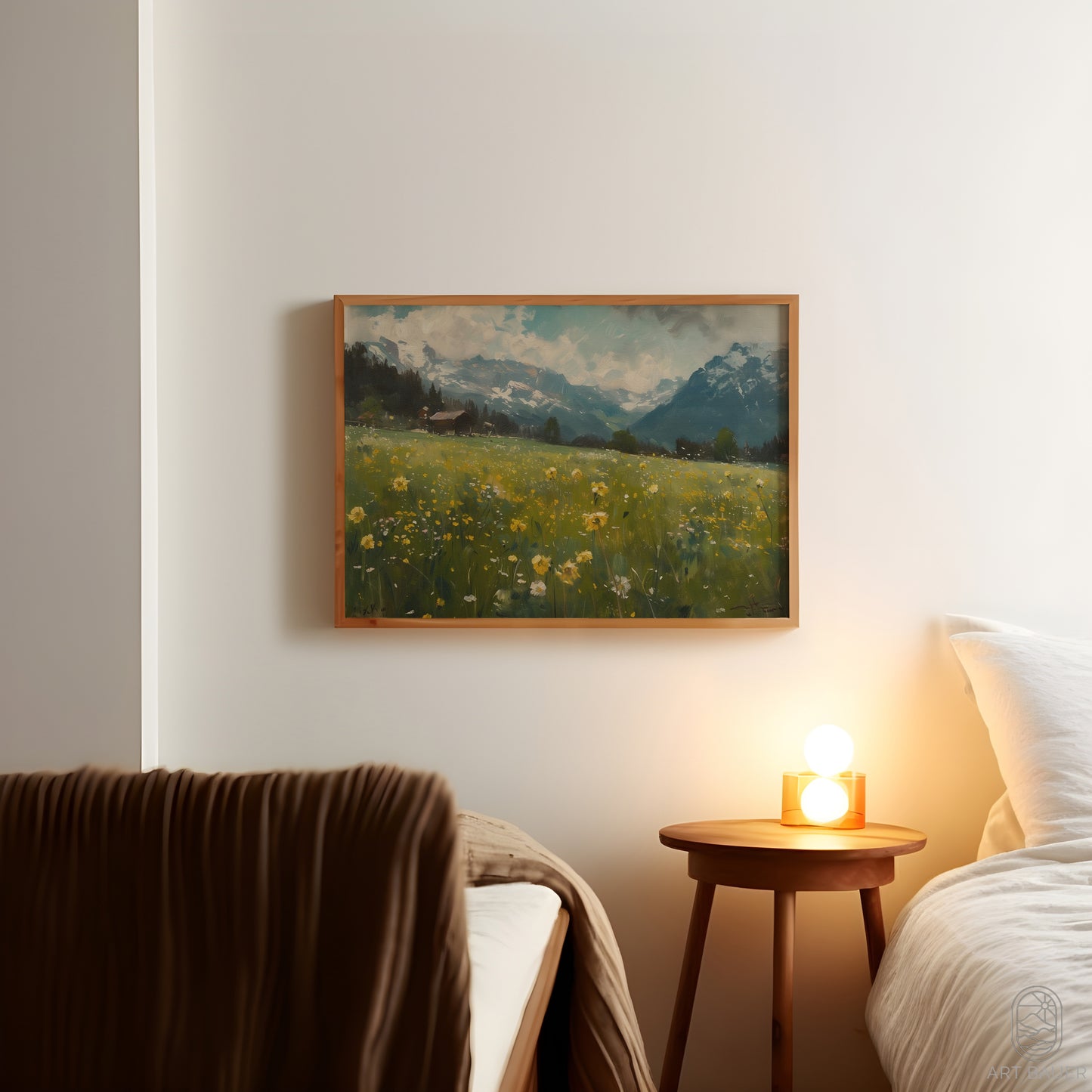 Alpine Meadows Mountain View | Framed Print | Ingall Nocturne, 2024