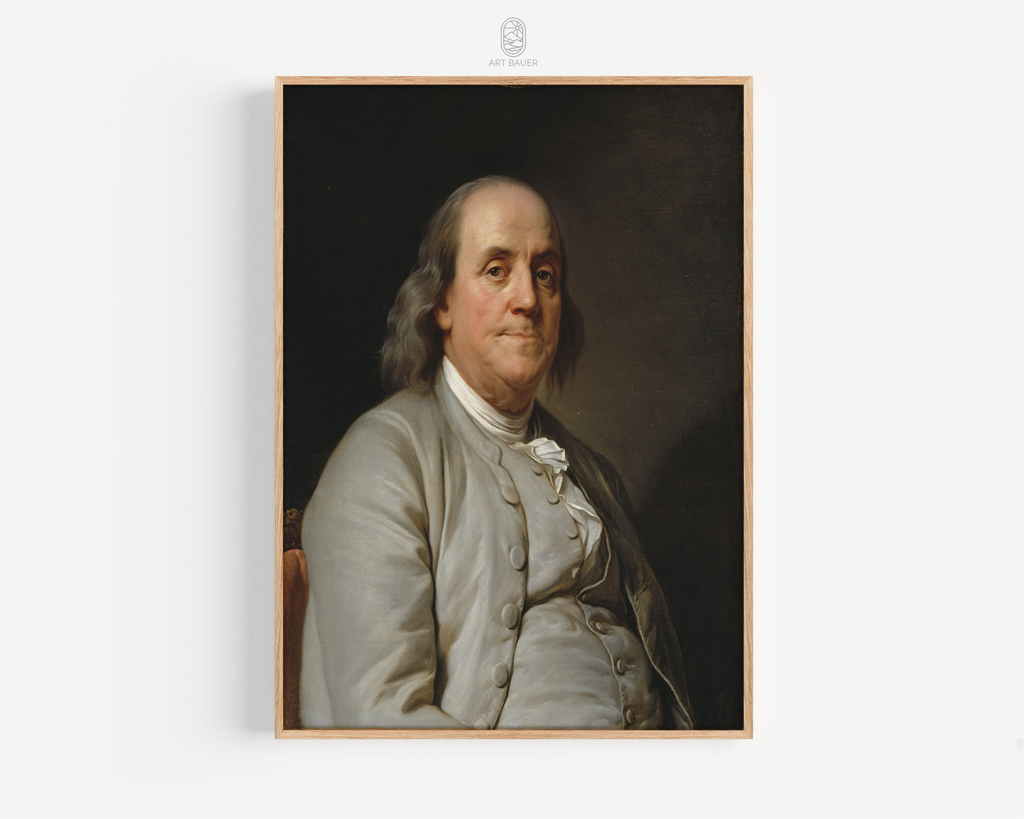 Benjamin Franklin | Framed Print | Joseph Duplessis, 1785