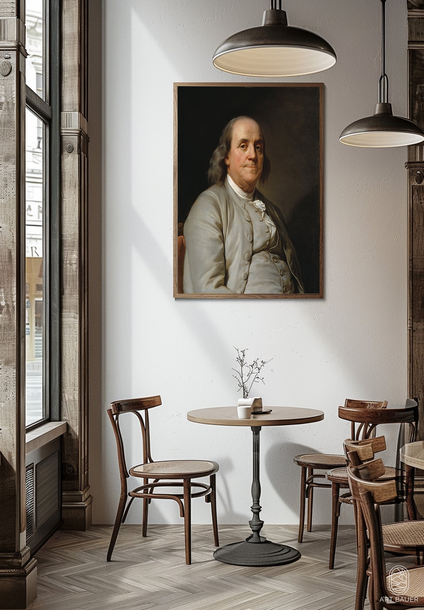 Benjamin Franklin | Framed Print | Joseph Duplessis, 1785