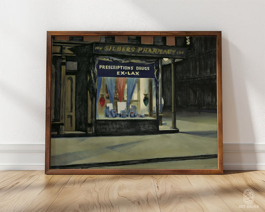 Drug Store | Framed Print | Edward Hopper, 1927