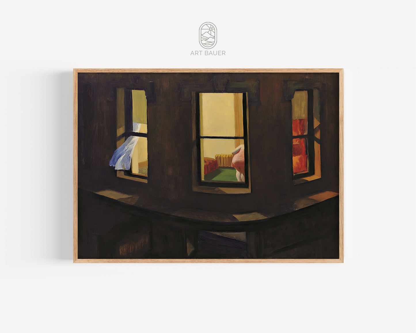 Night Windows | Framed Print | Edward Hopper, 1928