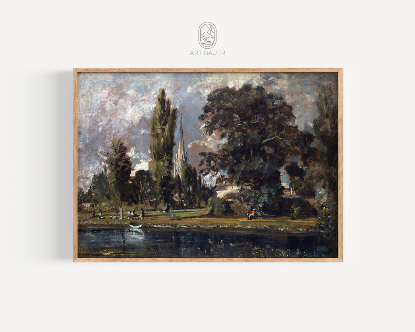 Salisbury Cathedral from River Avon |  Framed Print | John Constable, 1820