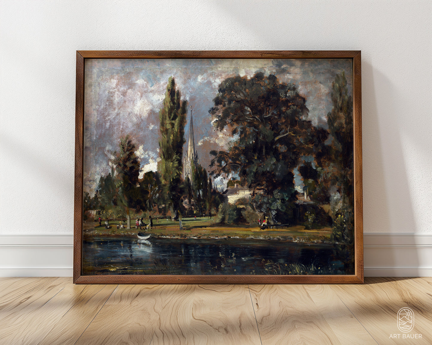 Salisbury Cathedral from River Avon |  Framed Print | John Constable, 1820