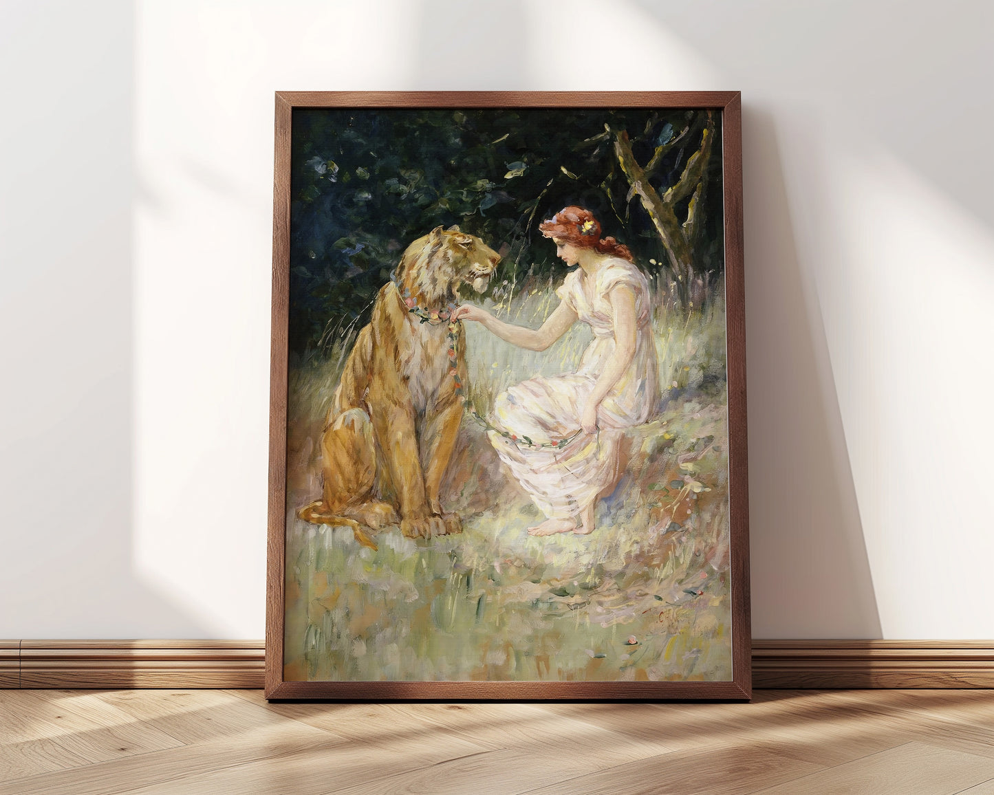 Lady and the Tiger |  Framed Print | Frederick Church, 1900