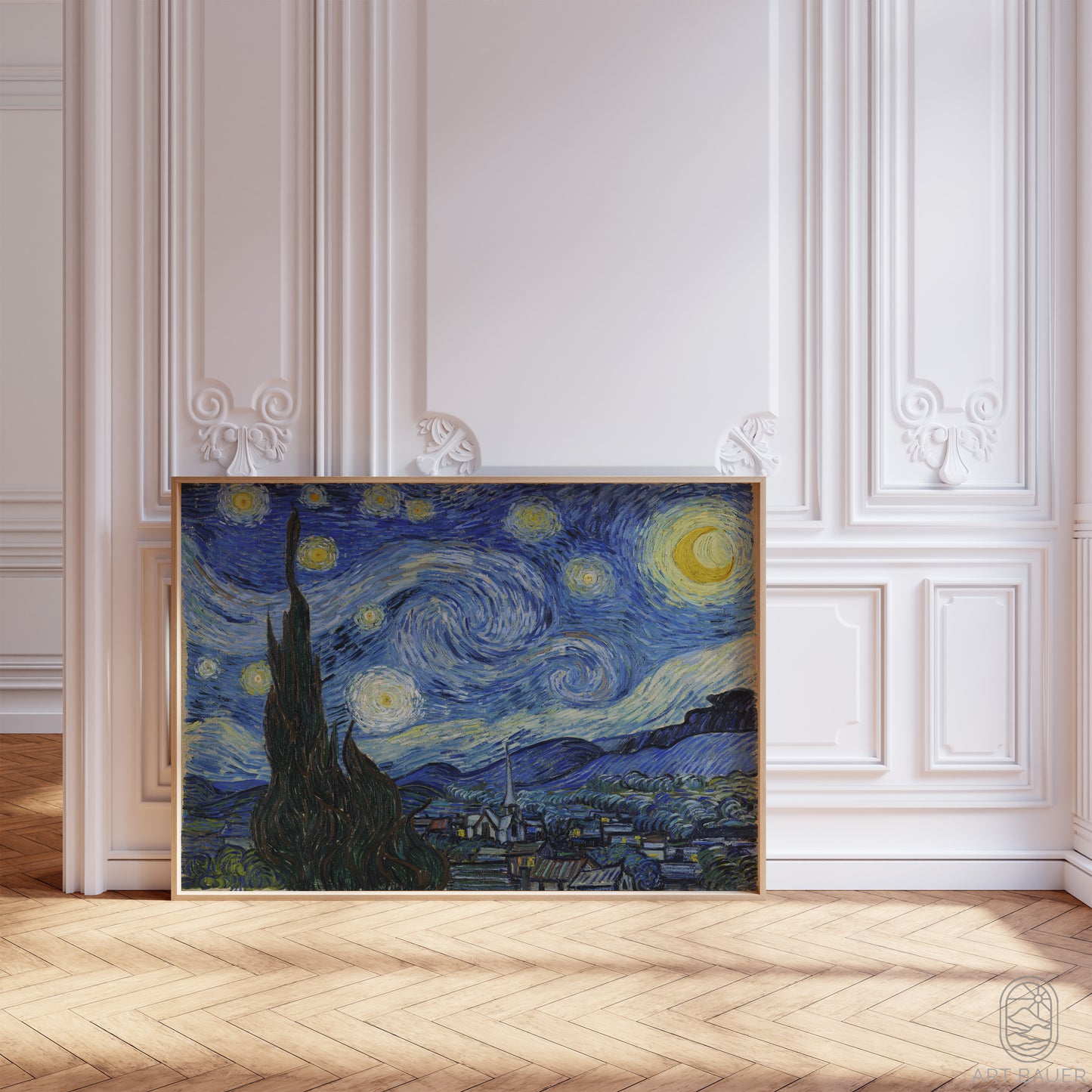 The Starry Night | Framed Print | Vincent Van Gogh, 1889