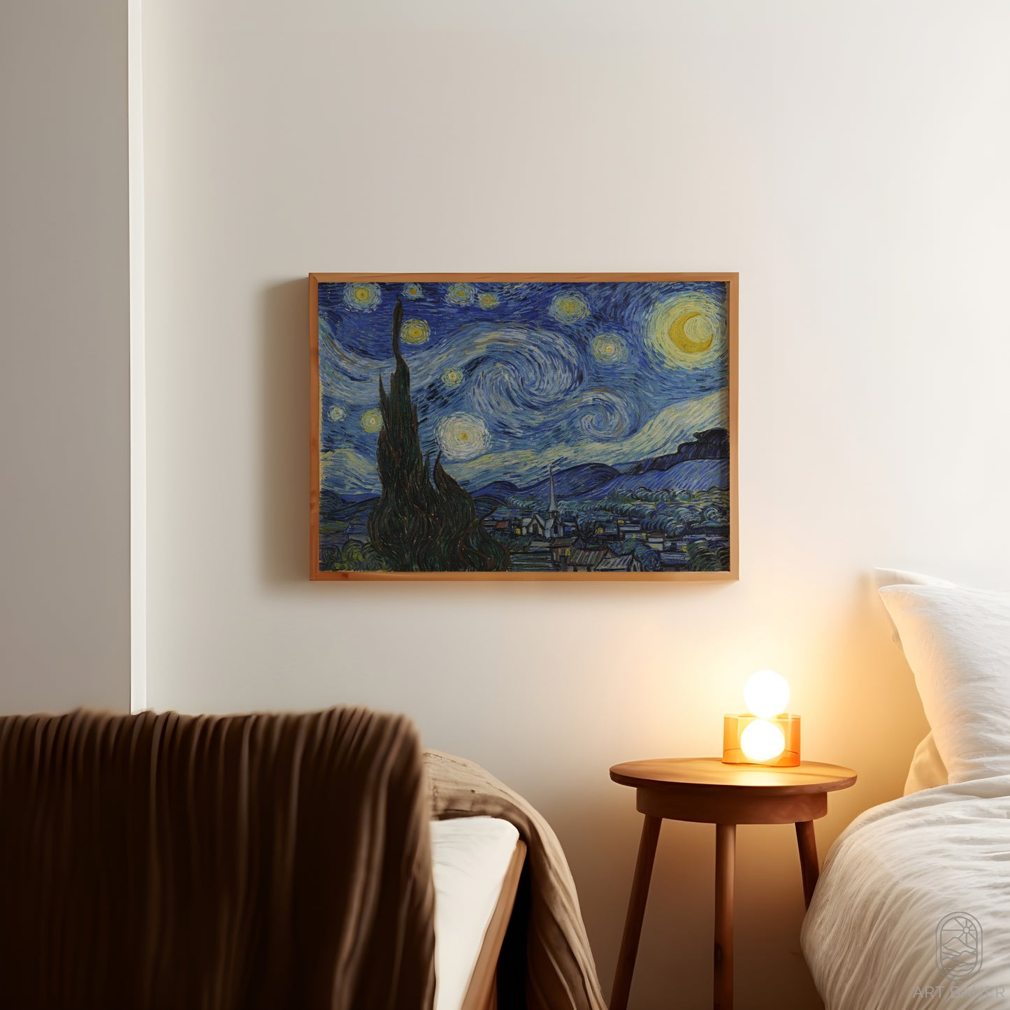 The Starry Night | Framed Print | Vincent Van Gogh, 1889