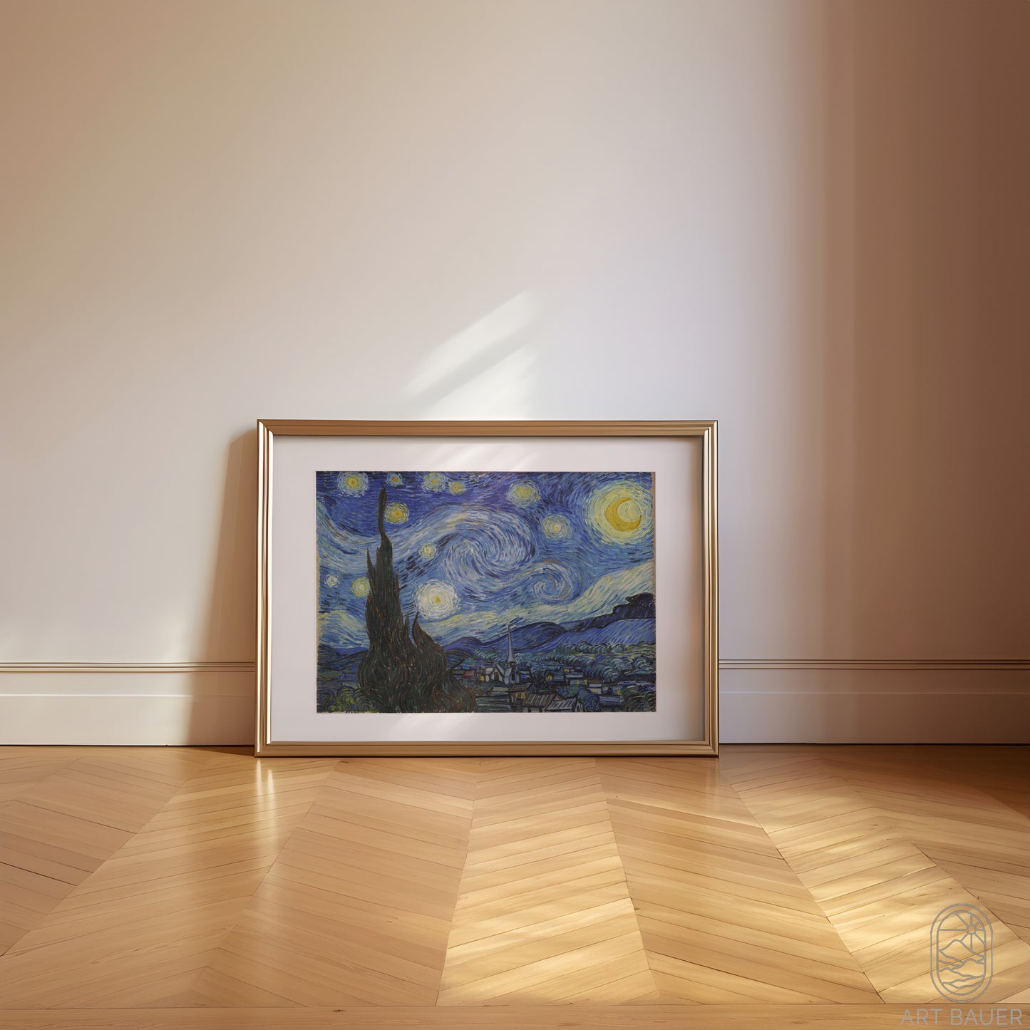 The Starry Night | Framed Print | Vincent Van Gogh, 1889