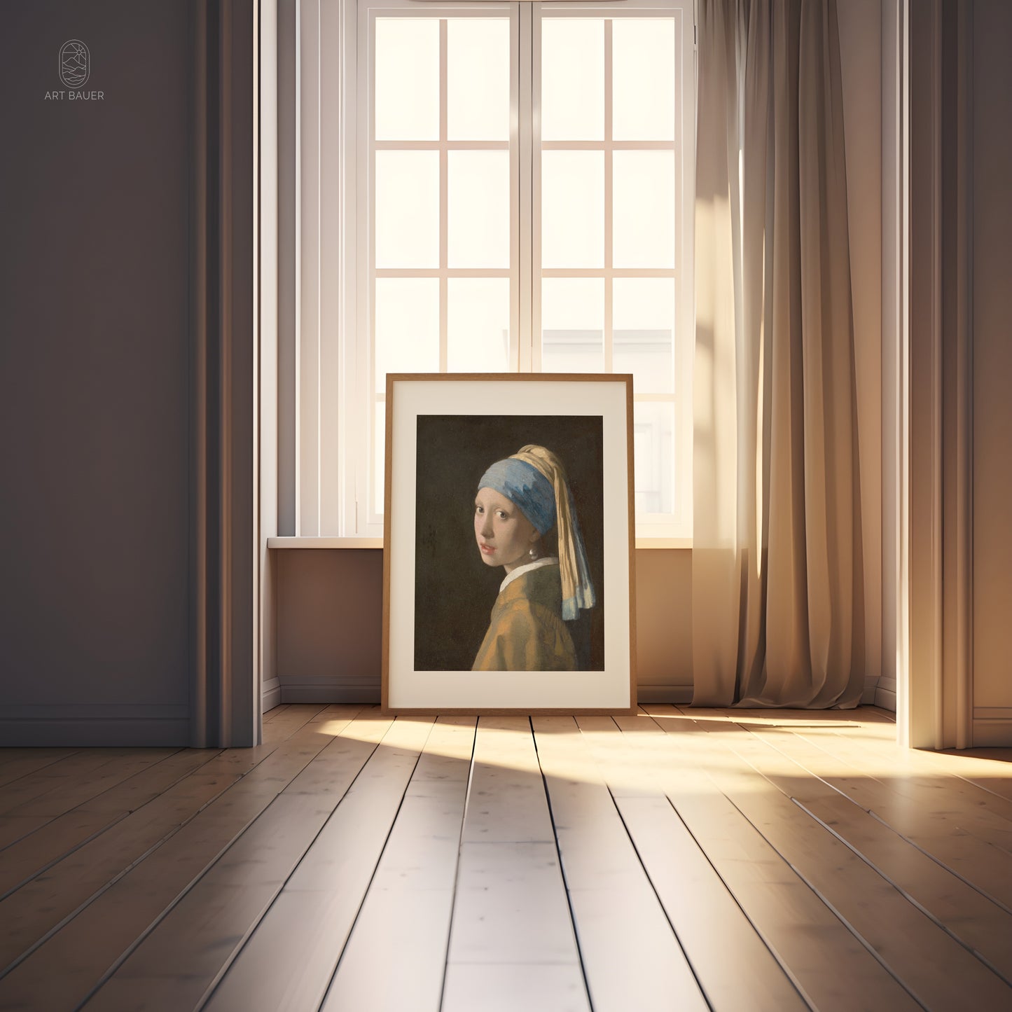 Girl with a Pearl Earring | Framed Print | Johannes Vermeer, 1665